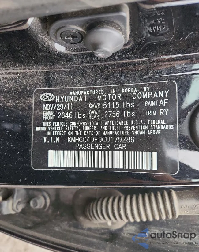 KMHGC4DF9CU179286: 78155035