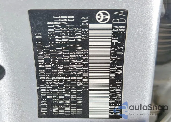 5YFBURHE5EP139958: 76192055