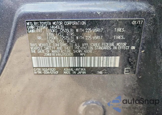 JTMBFREV4HJ700805: 78681495