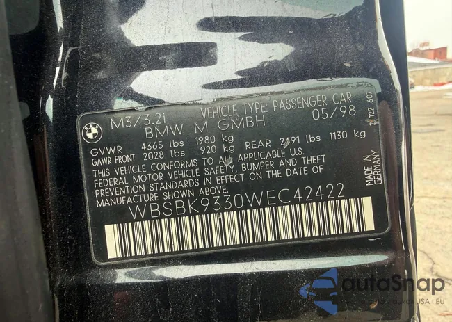 WBSBK9330WEC42422: 78661005