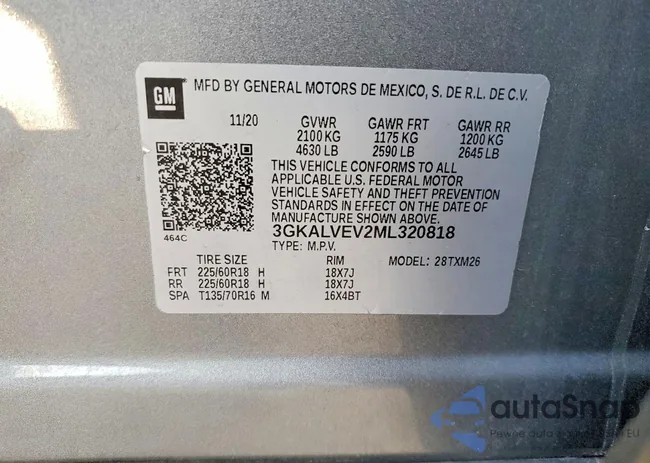 3GKALVEV2ML320818: 75582595