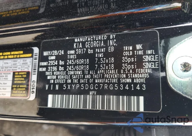 5XYP5DGC7RG534143: 75587985