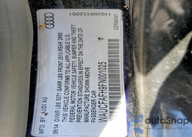 WAUCFAFH9FN001025: 79282935