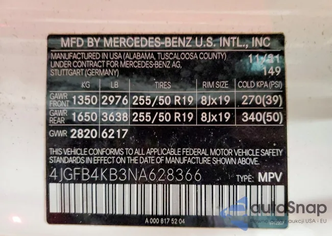 4JGFB4KB3NA628366: 76055985