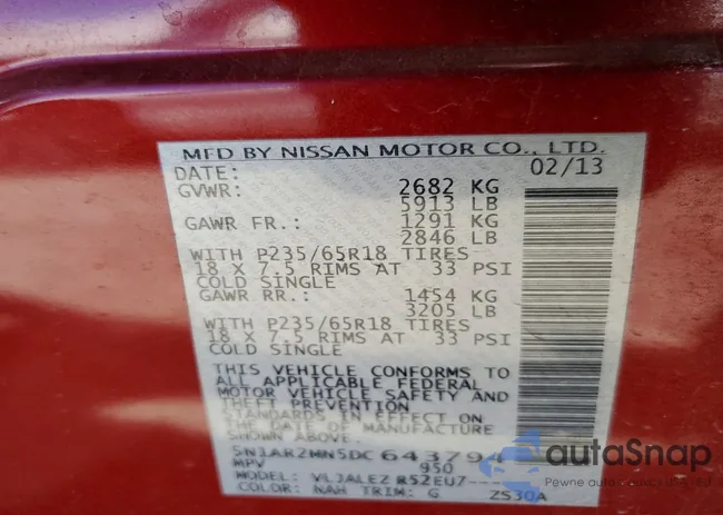 5N1AR2MN5DC643794: 76645845