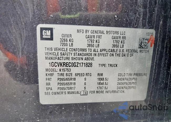 1GCVKRECOGZ171828: 79246085