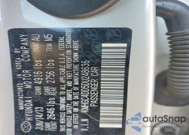 KMHGC4DD5DU248636: 78794885