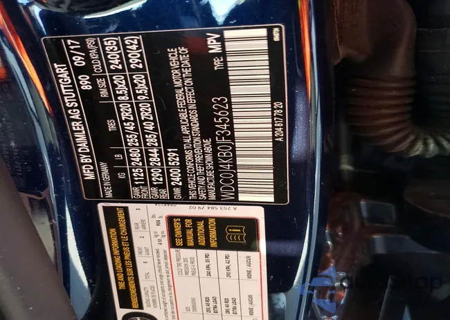 WDC0J4KB0JF345623: 77644975