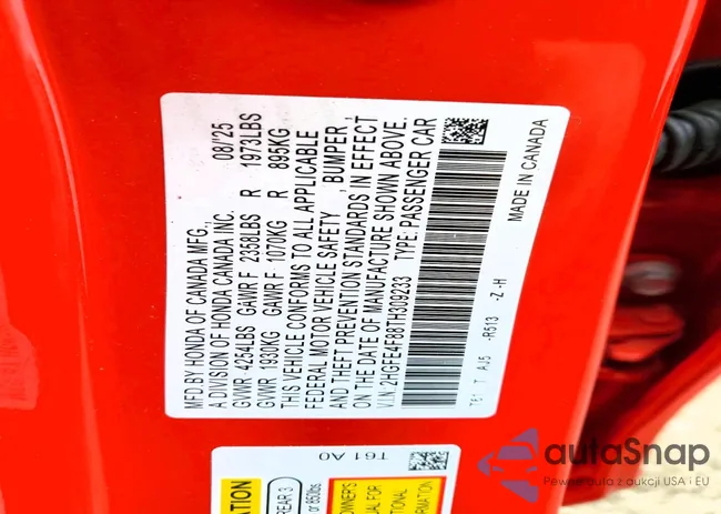 2HGFE4F88TH309233: 76988195