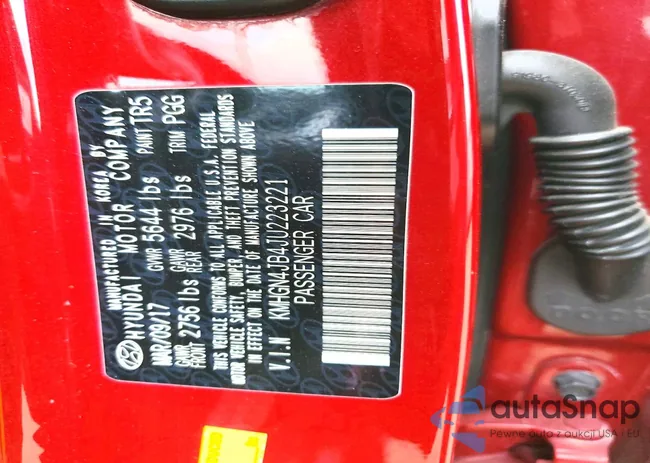 KMHGN4JB4JU223221: 77046065