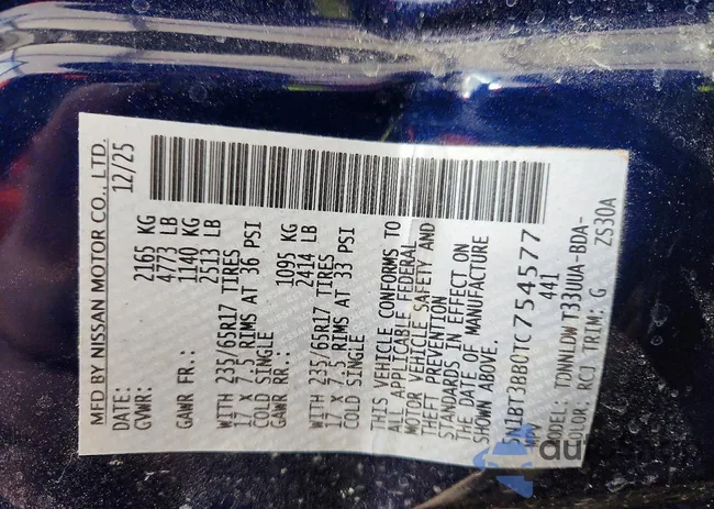 5N1BT3BB0TC754577: 78596015