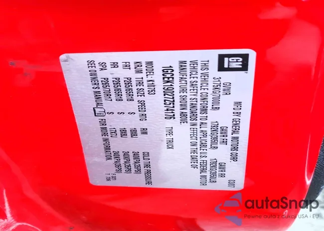 1GCEK19027Z574176: 77829315