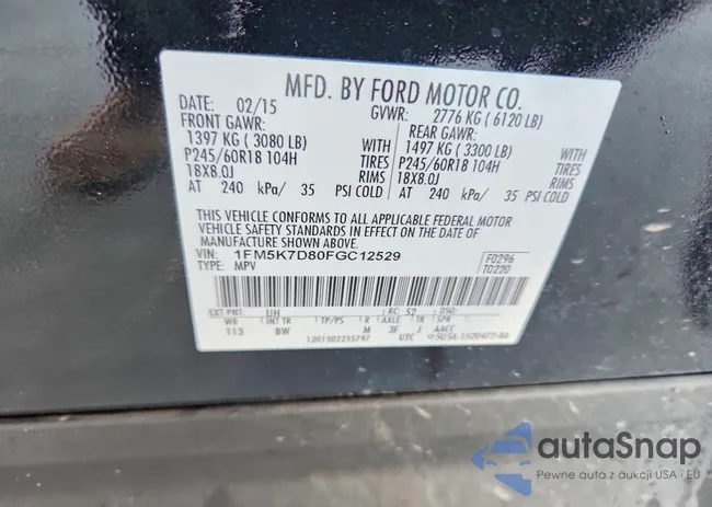 1FM5K7D80FGC12529: 76864575