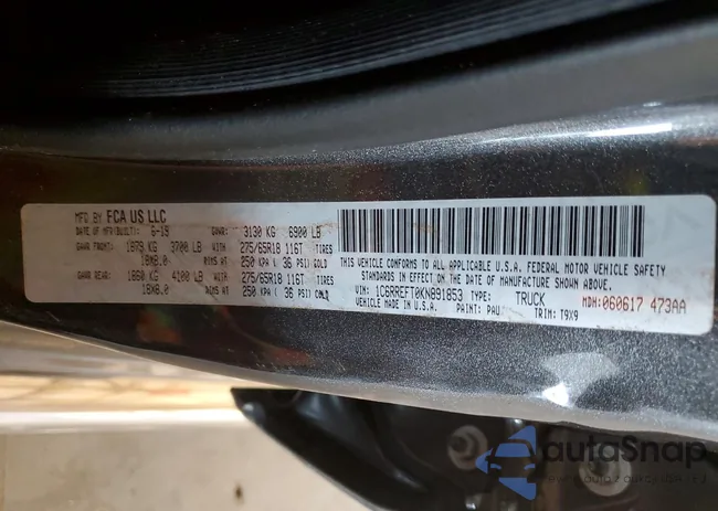 1C6RREFT0KN891853: 75963785