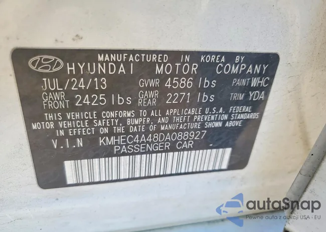 KMHEC4A48DA088927: 75262525