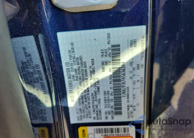 1LN6L9TK7H5636394: 78563175