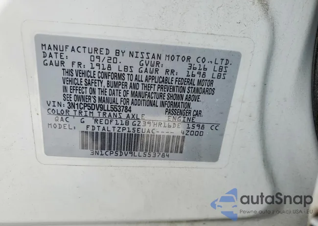 3N1CP5DV9LL553784: 76338605