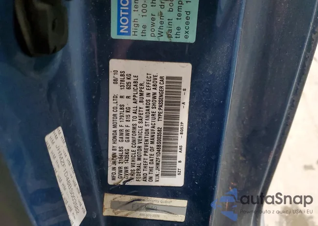 JHMZF1D48BS003582: 76648105