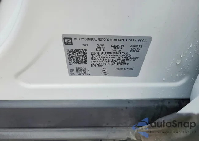 3GKALPEG5PL267887: 75400175