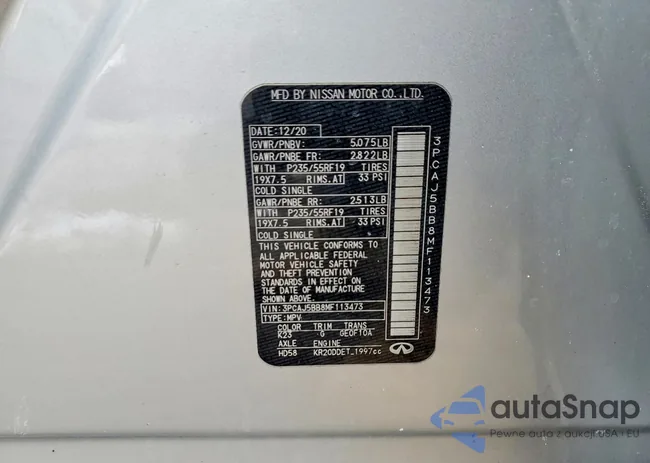 3PCAJ5BB8MF113473: 76474735