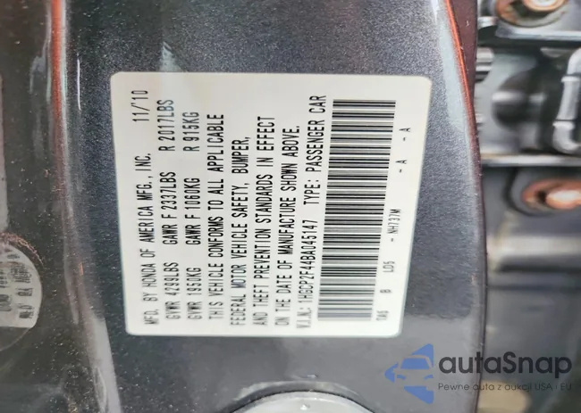 1HGCP2F44BA045147: 78244465