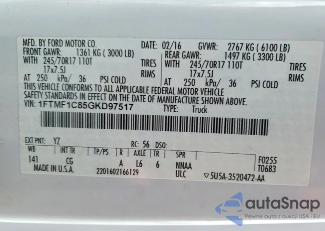 1FTMF1C85GKD97517: 76959195