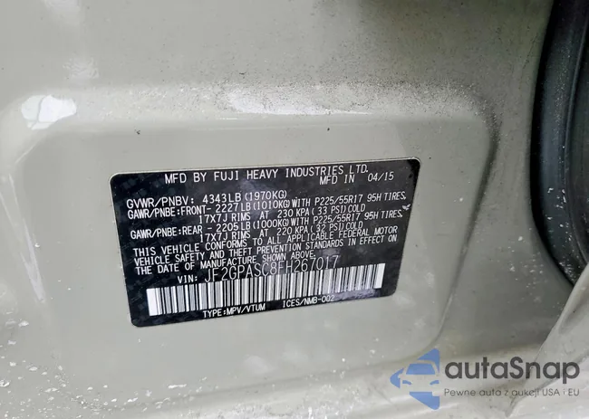 JF2GPASC8FH267017: 76575665