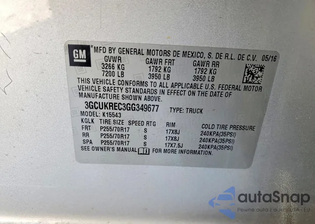 3GCUKREC3GG349677: 77693975