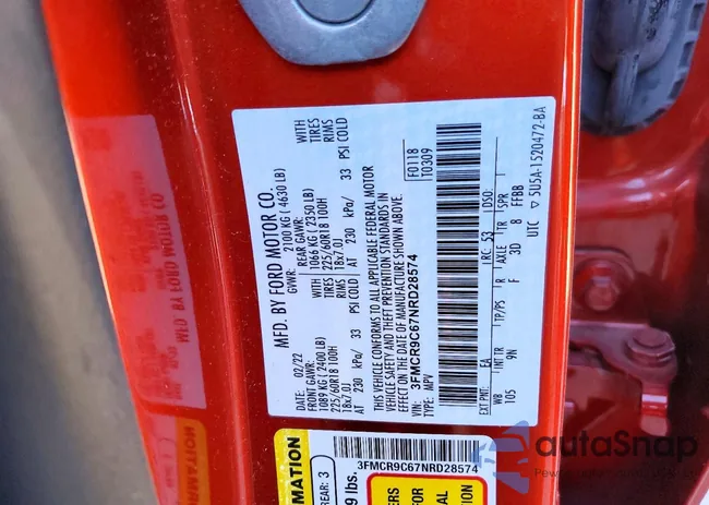 3FMCR9C67NRD28574: 76695535