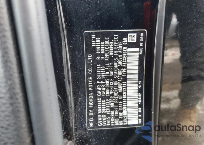 JHMCR6F51HC012790: 75920785