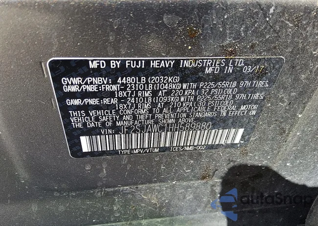 JF2SJAWC1HH589880: 79310525