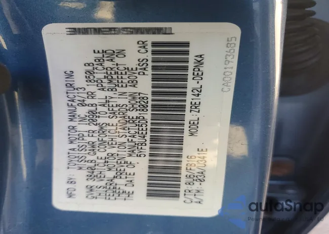 5YFBU4EE5DP180287: 78582135