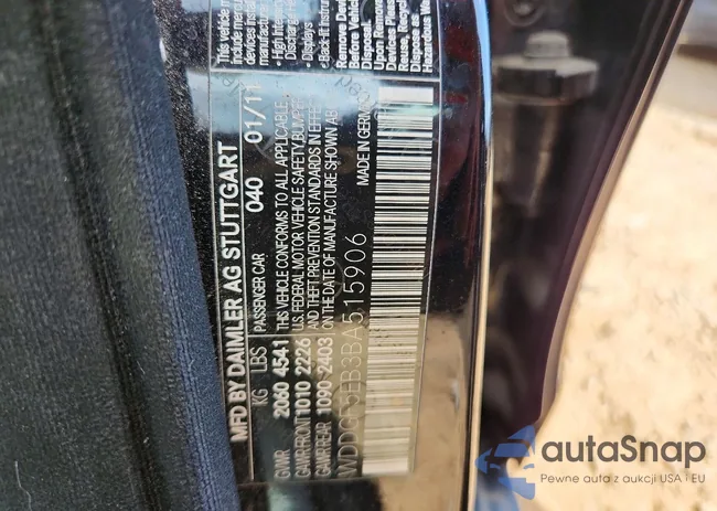 WDDGF5EB3BA515906: 78757555