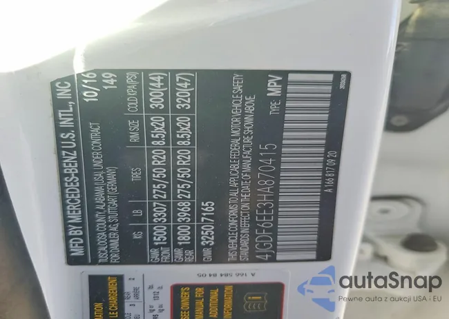 4JGDF6EE3HA870415: 77362265