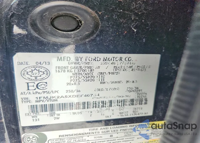 1FMJK2A5XDEF46734: 75354945