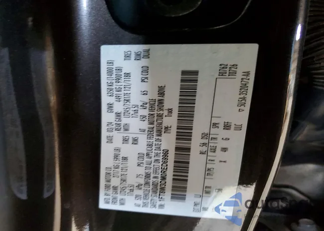 1FT8W3DM0RED69960: 75982085