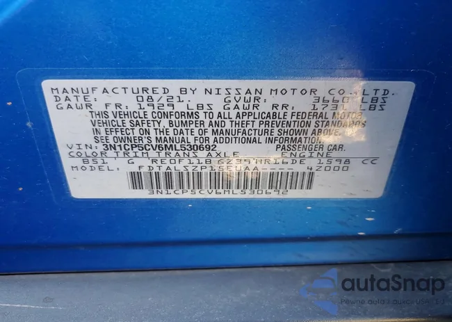 3N1CP5CV6ML530692: 74944095