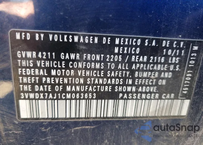 3VWDX7AJ1CM063653: 76479335