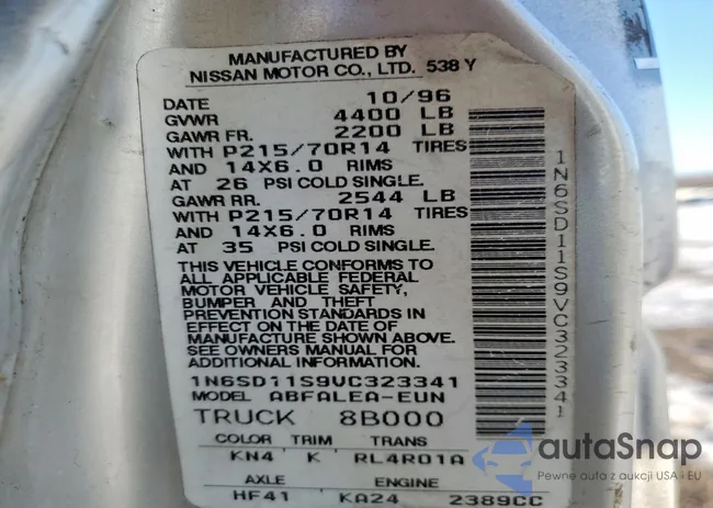 1N6SD11S9VC323341: 75384635