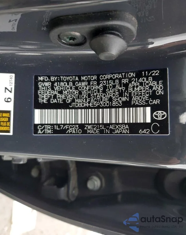 JTDBDMHE5P3001853: 77015335