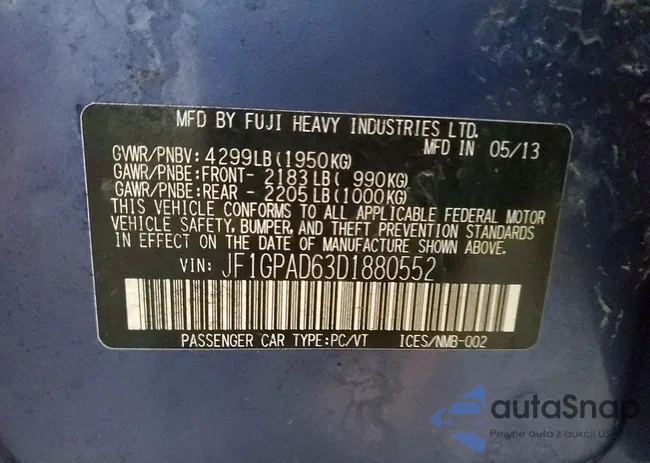 JF1GPAD63D1880552: 77972795