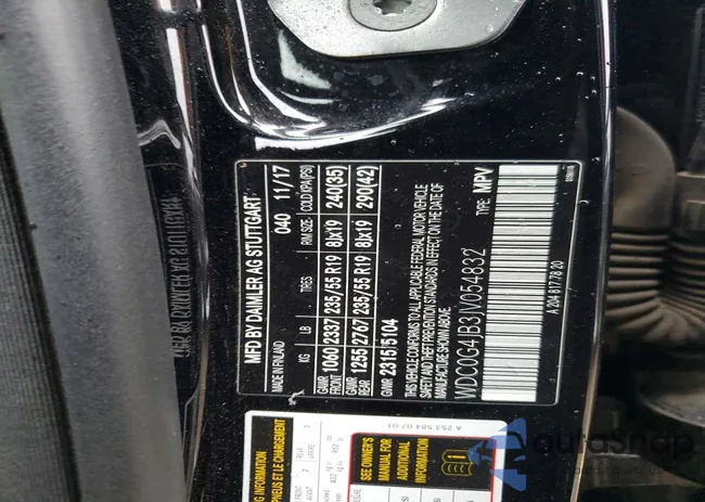 WDC0G4JB3JV054832: 77192225