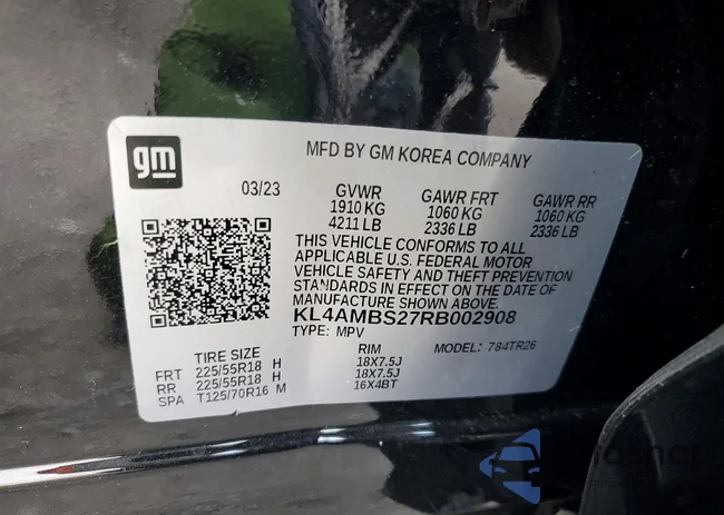 KL4AMBS27RB002908: 78833295