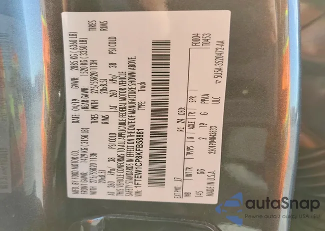 1FTEW1CP8KFB58881: 75807045