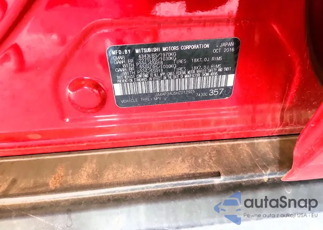 JA4AP3AU5HZ012925: 79045065