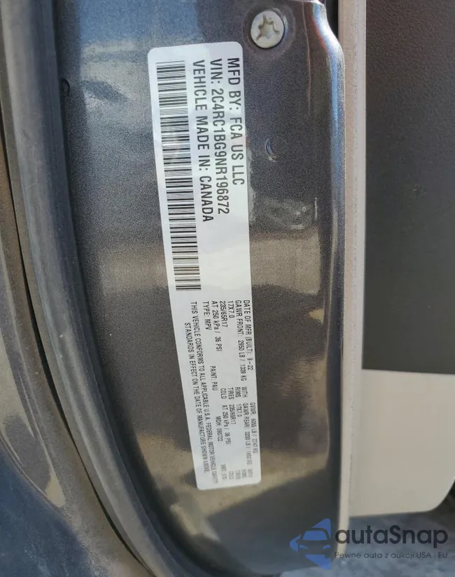 2C4RC1BG9NR196872: 50791575