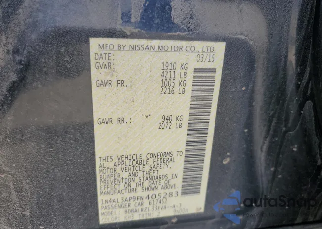 1N4AL3AP9FN405283: 50547585