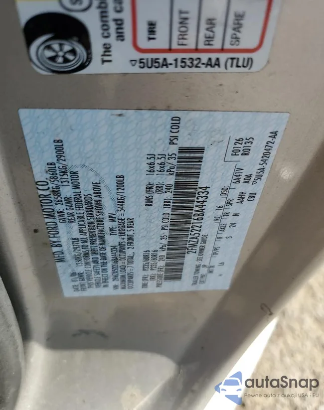 2FMZA52216BA44334: 48753535