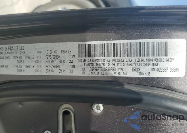 1C6RR6GT9JS239883: 50534555