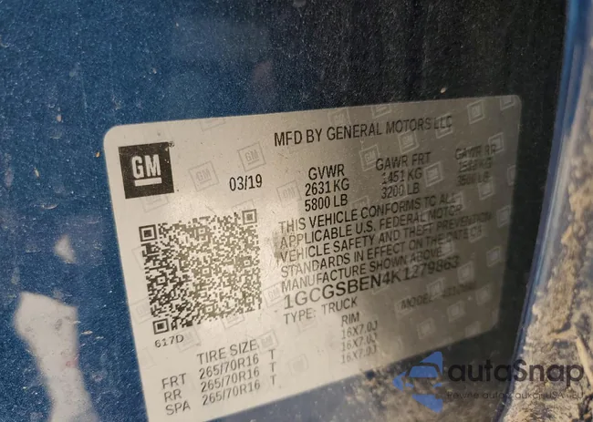 1GCGSBEN4K1279863: 49183645